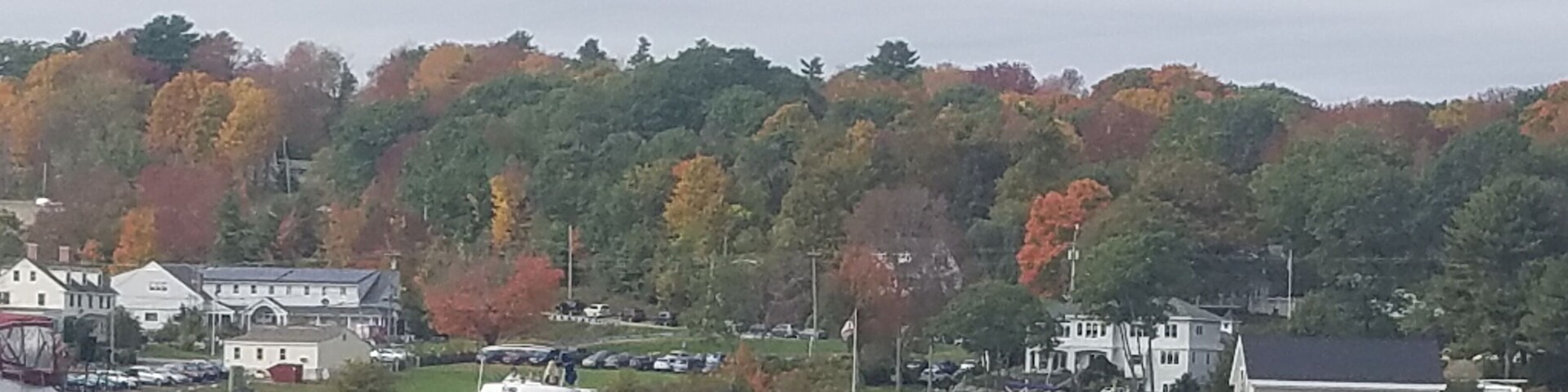 Pumpkin regatta in Damariscotta Maine