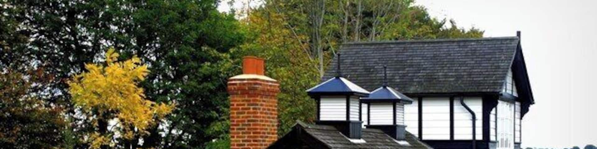 Cottage, Emmets Garden. Emmets Garden is a National Trust Property near Sevenoaks.