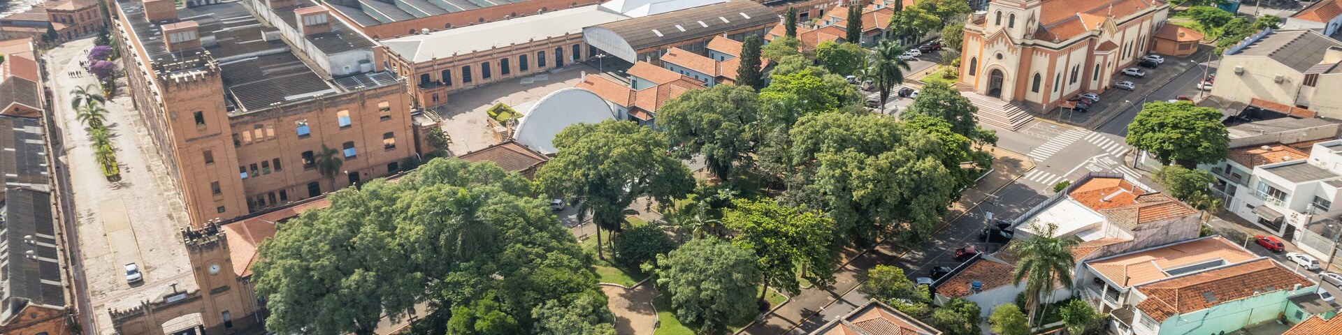 Salto, São Paulo/Brazil - Circa February 2023: Aerial view of Salto