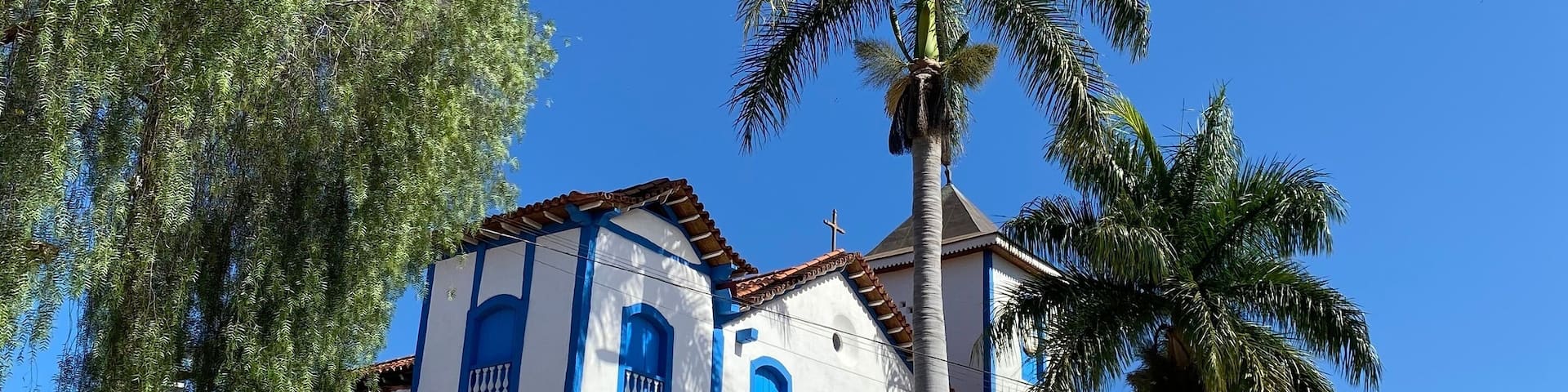 Colonial church in Corumba City, Goias State, Brazil