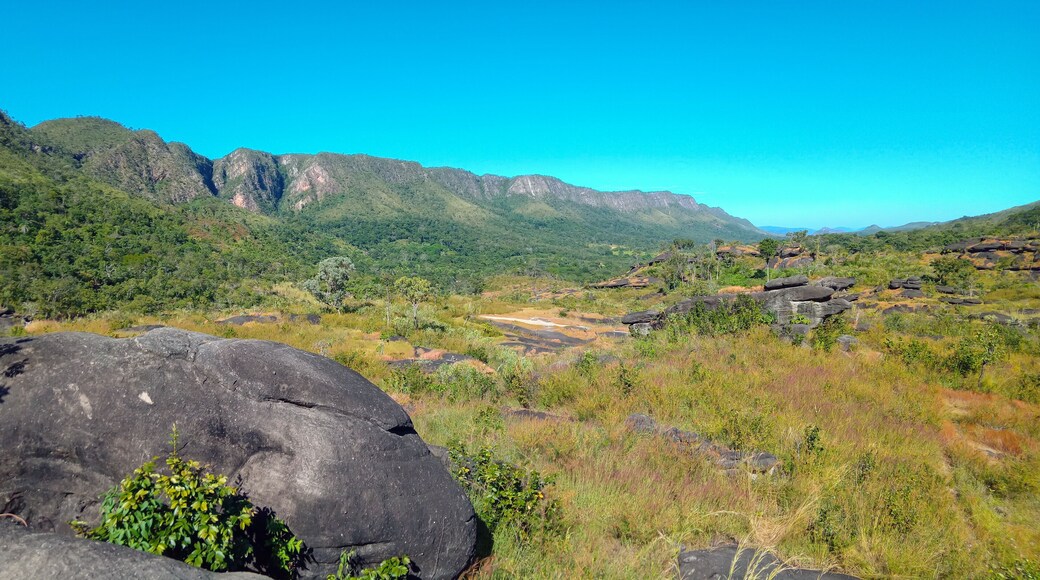 mountain landscape at Chapada dos Veadeiros National Park in Goias, Brazil
