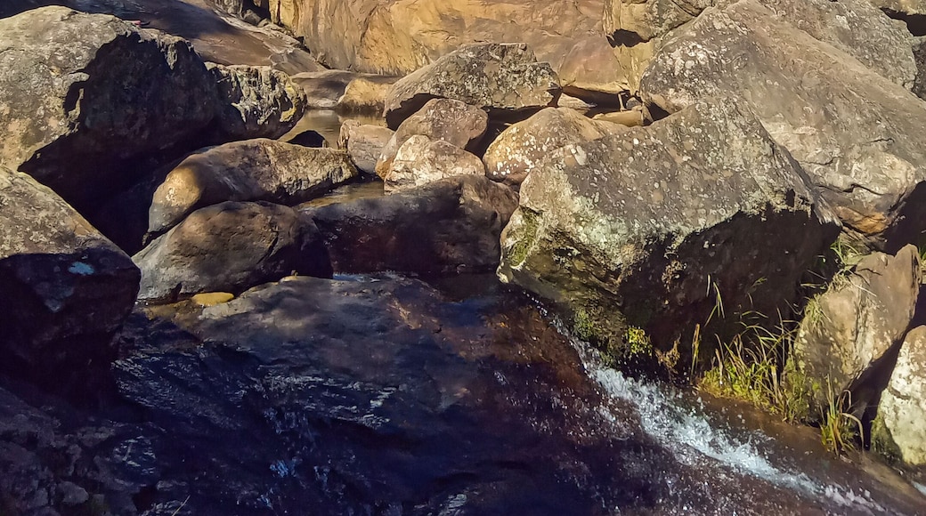 beautiful cascade waterfall in Passa Vinte, Minas Gerais, Brazil