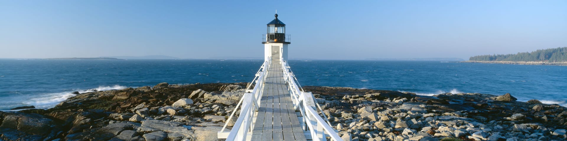 Marshall Point Lighthouse from 1832, Penobscot Bay, Port Clyde, Maine