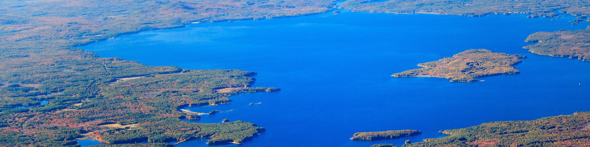 View of the Sebago Lake