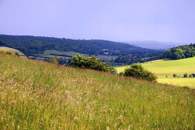 South-east across Turville Hill