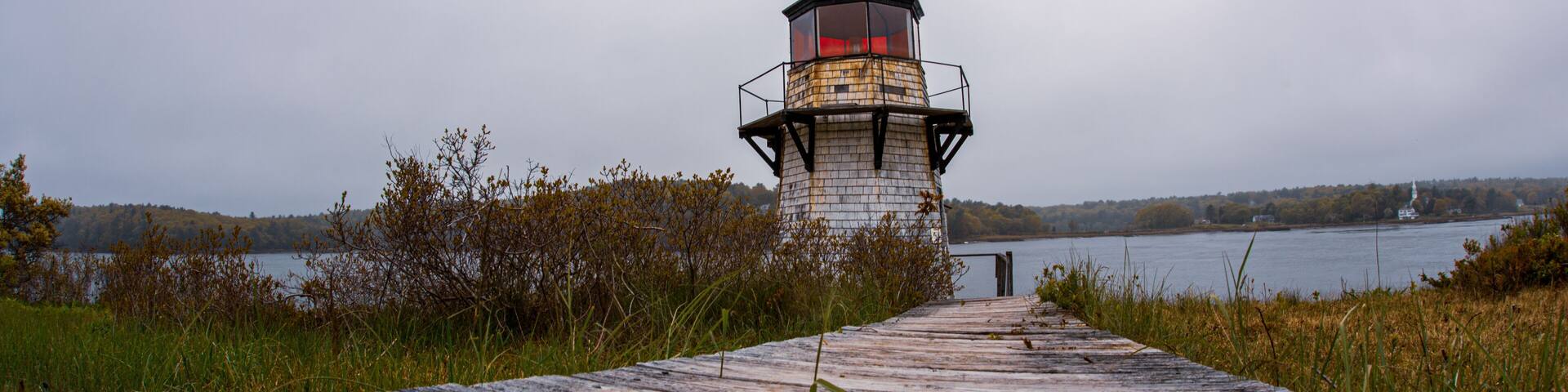 Squirrel Point Light in Arrowsic Maine