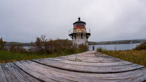 Squirrel Point Light in Arrowsic Maine