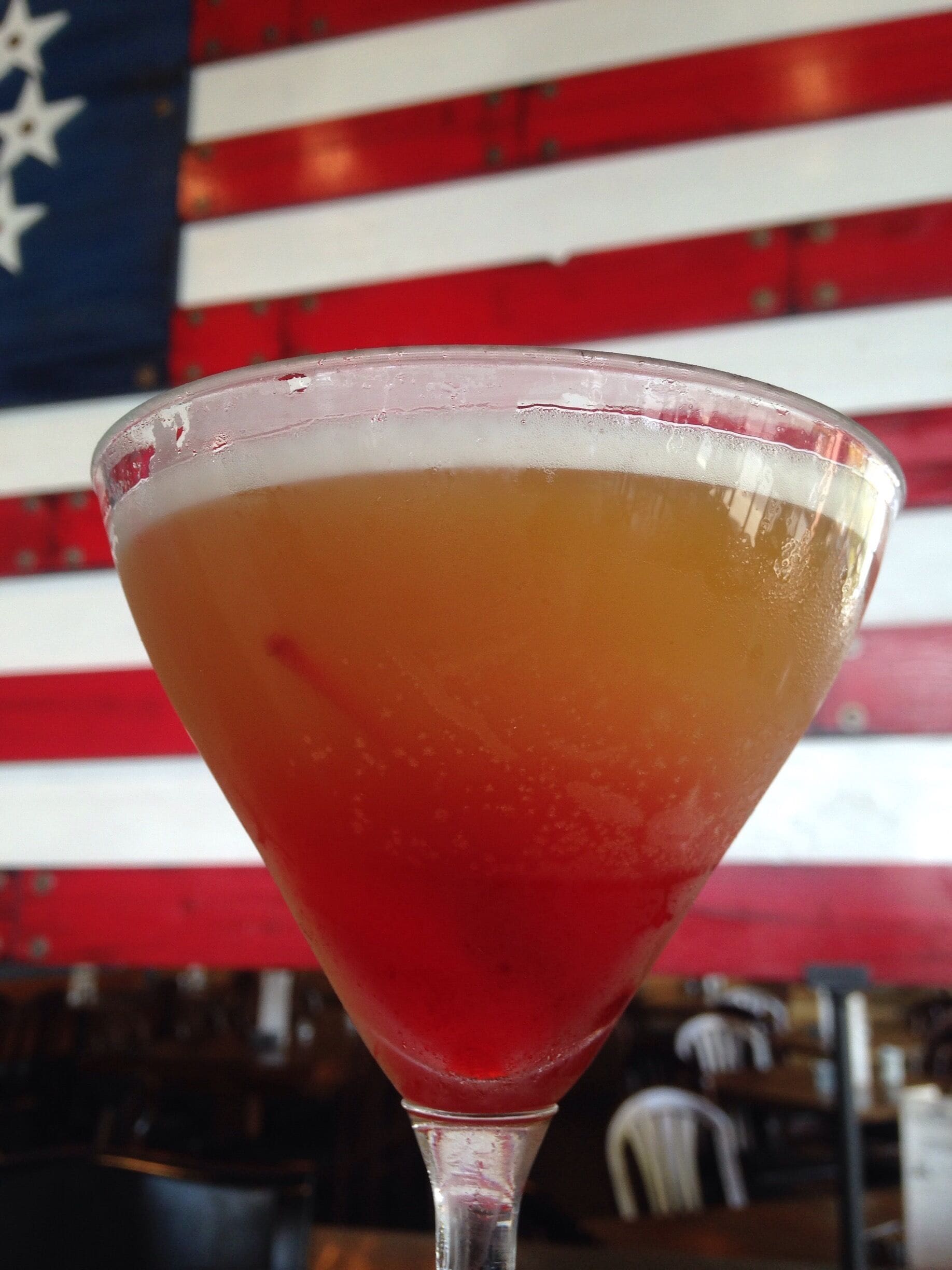 Pineapple Upside Down Martini #colorful