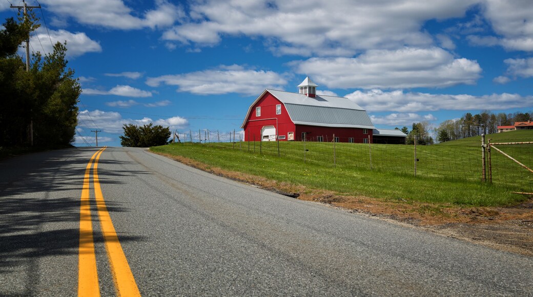 The Red Barn in the Farm