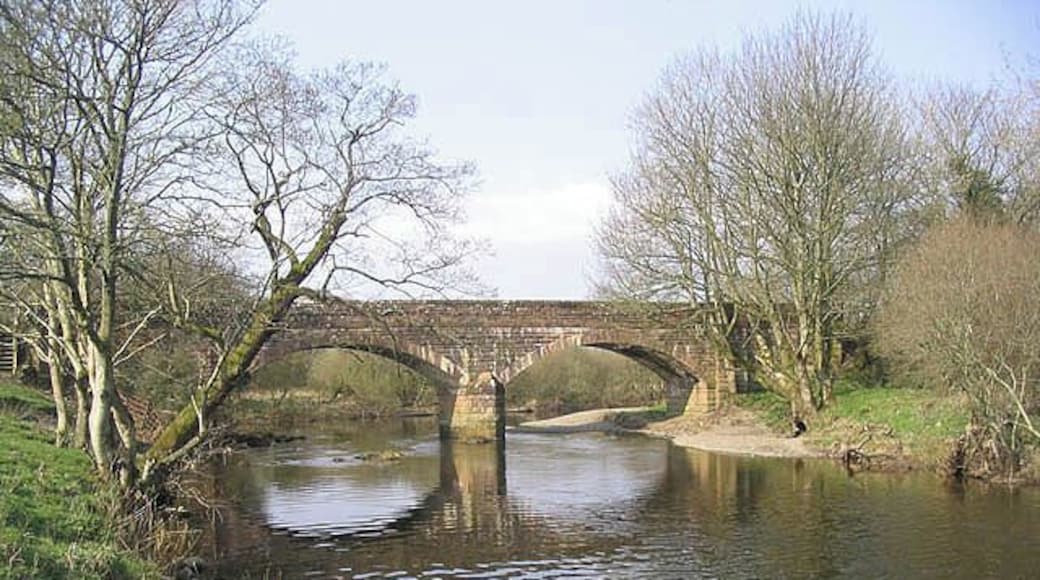 Irongray Bridge Road bridge spanning the Cluden Water.