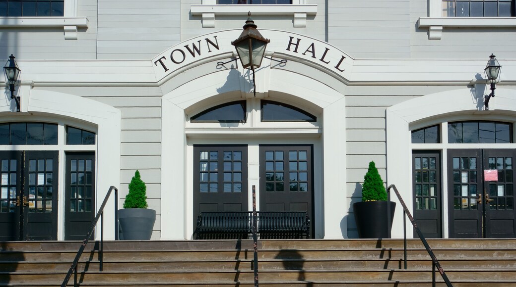 Stairway and doorway of town hall
