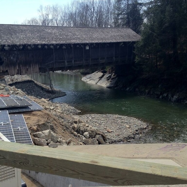 Covered Bridge after Hurricane wiped it out. Great fishing spot!