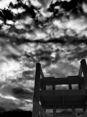 Black-and-White clouds edited to a nice noir...