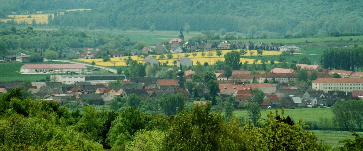 Steigra, view to Karsdorf and Wetzendorf