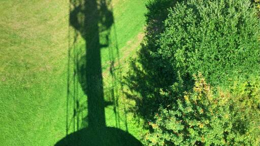 Cool little lookout tower near Jablonec nad Nisou. #Czech #shadow #overhead #green