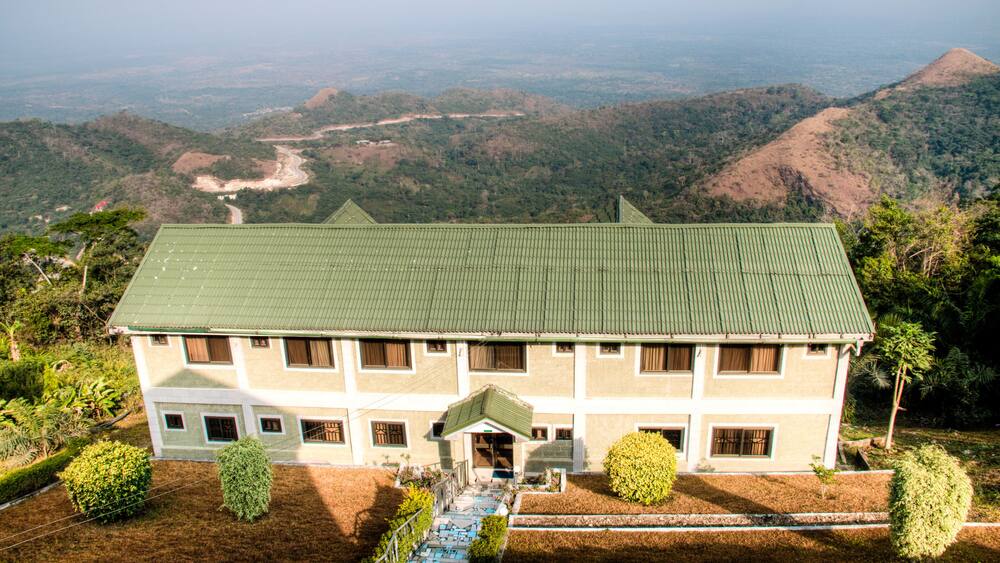 Hotel building with beautiful views in Amedzofe, Volta Region, G