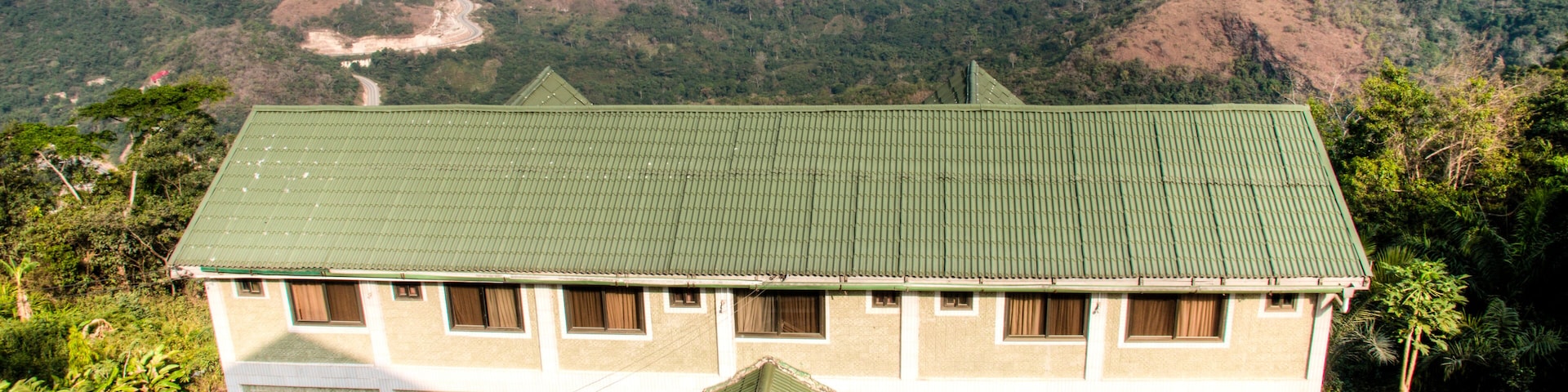 Hotel building with beautiful views in Amedzofe, Volta Region, G