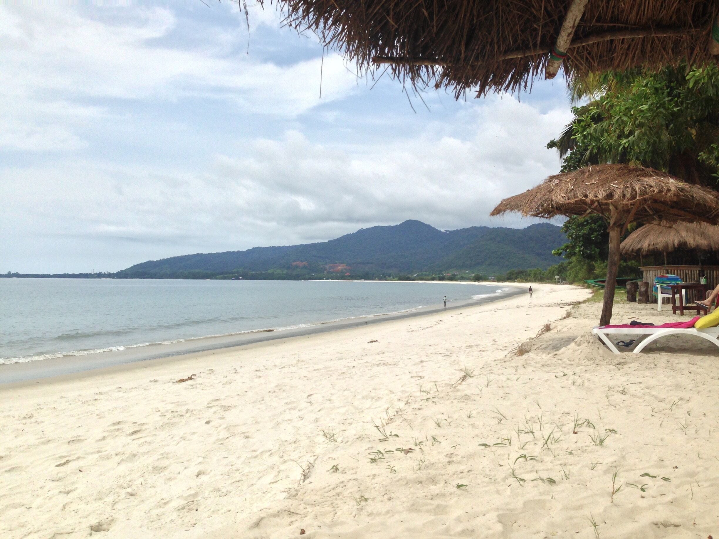 Fantastic white sand beach of Sierra Leone