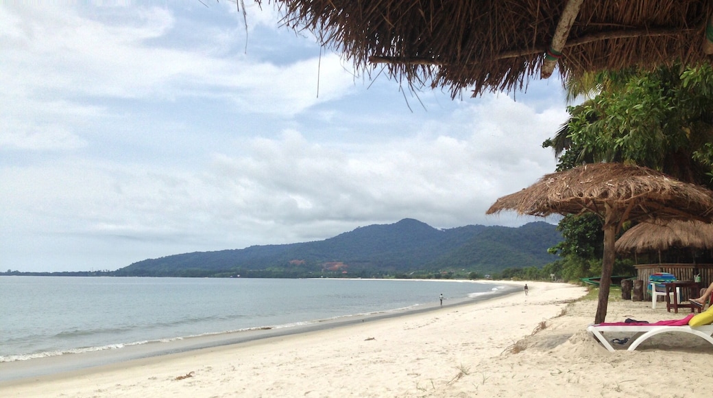 Fantastic white sand beach of Sierra Leone