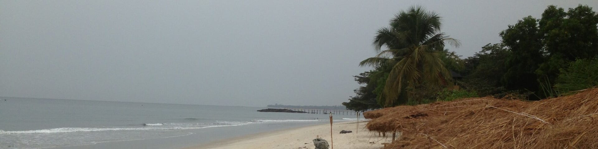 One of the many fabulous beaches of Sierra Leone.