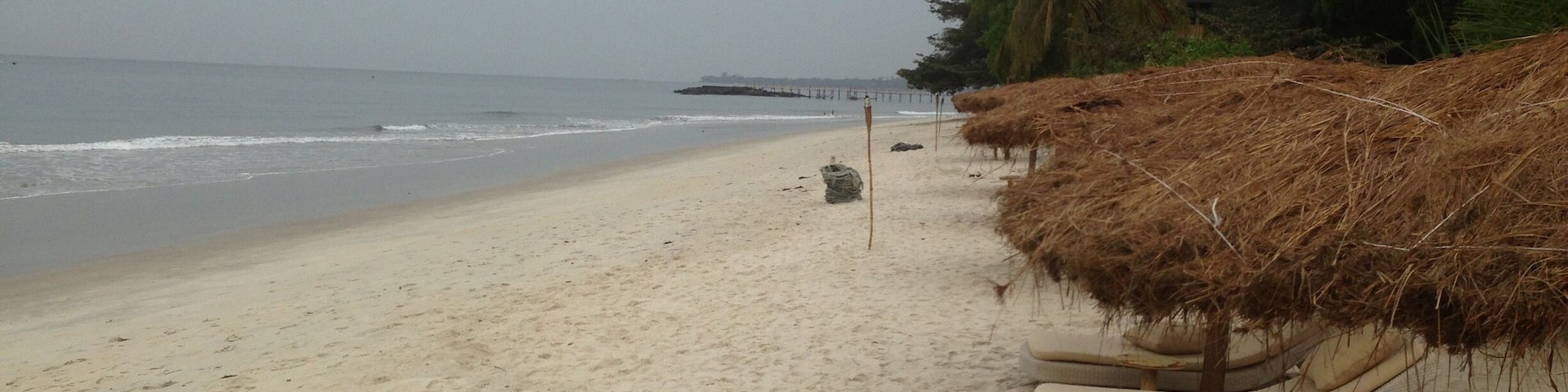 One of the many fabulous beaches of Sierra Leone.