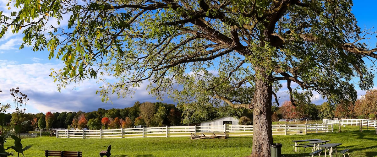 Scenic Michigan state university tollgate farm in Farmington Hills , Michigan