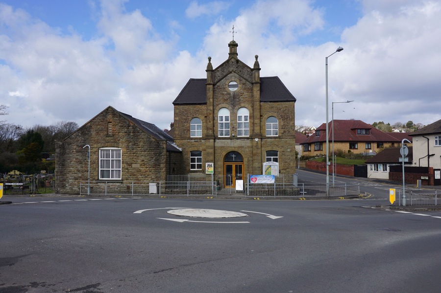 Siloam Baptist Church, Killay. The church was founded in 1831 but this building dates from 1899.