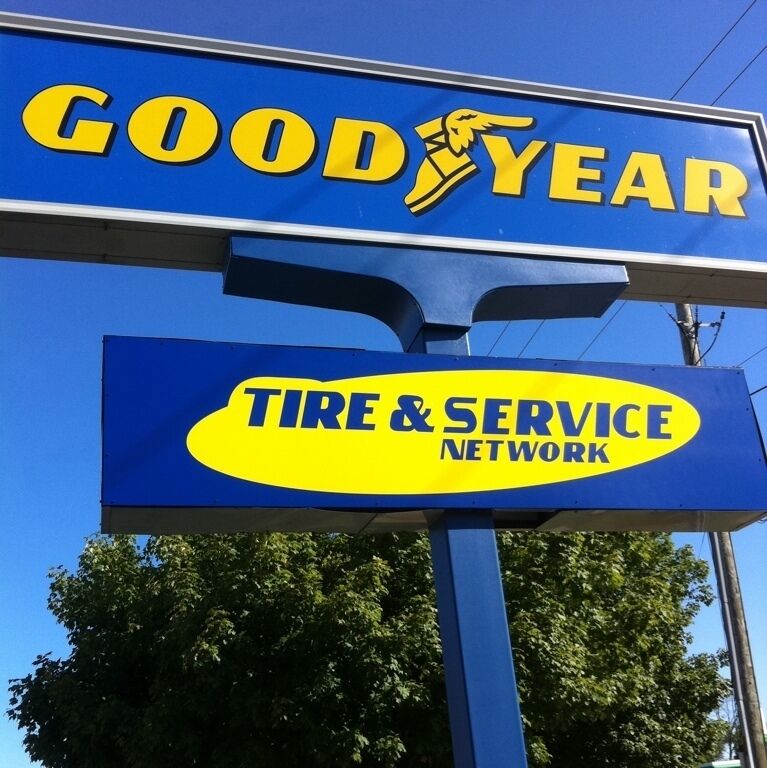 Great service. Buy Goodyear tires here, or any other brand from any online retailer (eg. TireRack, TiresDirect.net, etc.), ship them here. They are happy to mount & install for a reasonable fee. 