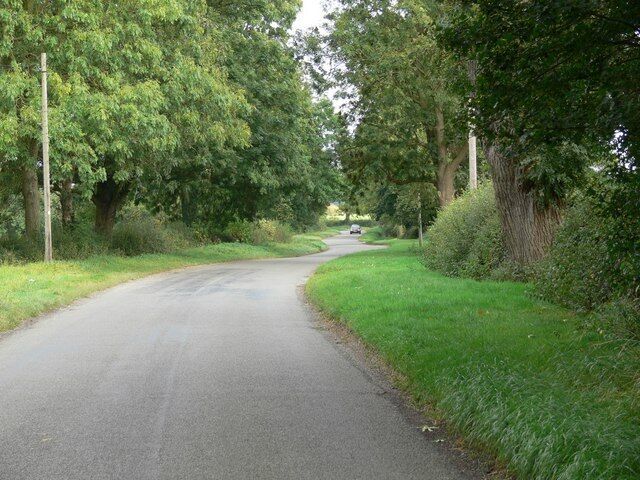 Welham Road near Thorpe Langton On the eastern edge of the Leicestershire village.
