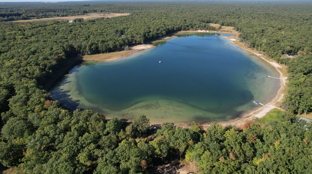 Hoags Lake, Manistee National Forest, Free Soil, Mason County, Michigan