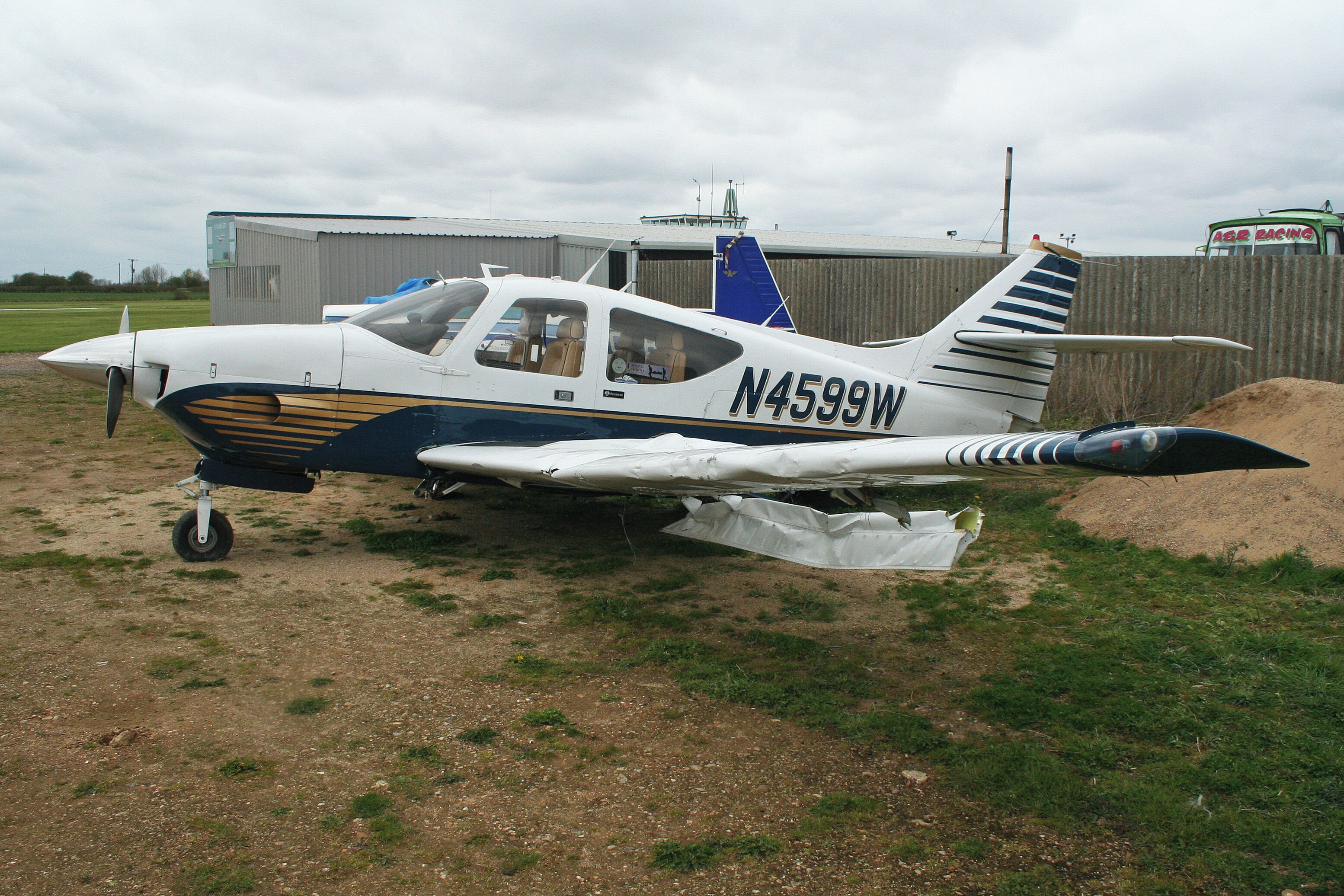 msn 13089. Damaged in a landing accident and now stored behind the E-plane hangar. Seen at the 2012 Spotters Day. Fenland Airfield. 07-4-2012