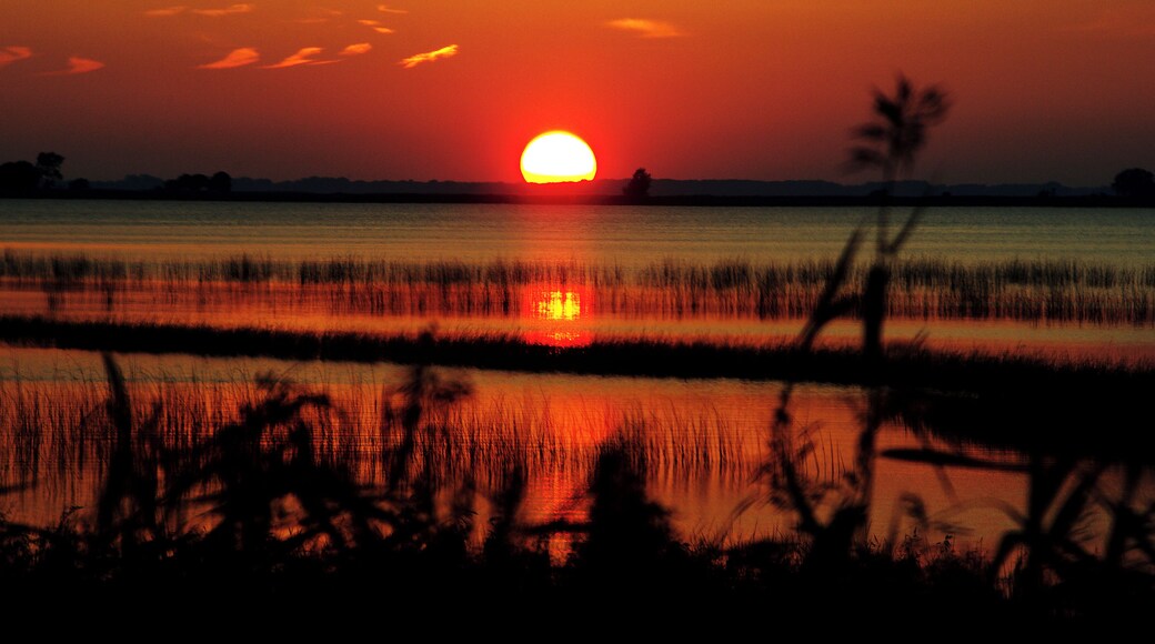 Sunset over the Sinclair river