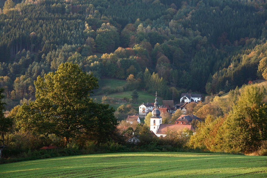 Zeitlofs, Rhoen, Franconia, Bavaria, Germany, Europe
