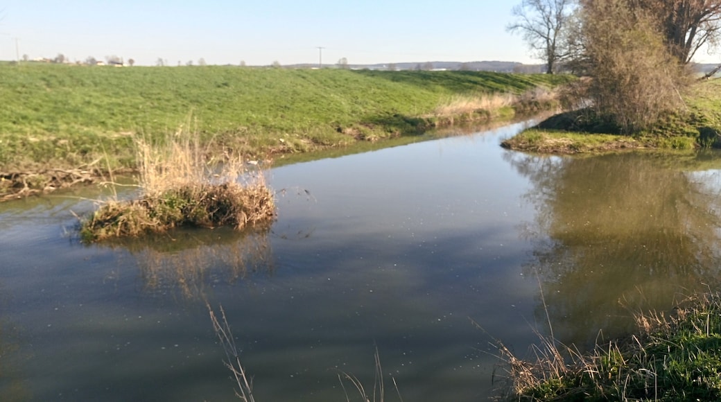 Die Horloff mündet in die Nidda