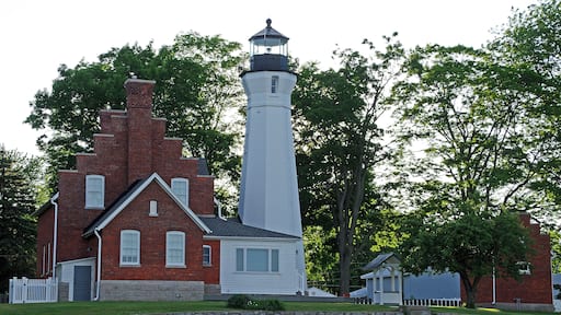 One of the many lighthousesthat lined the shores of the Great Lakes to keep shipping safe. #OnTheRoad