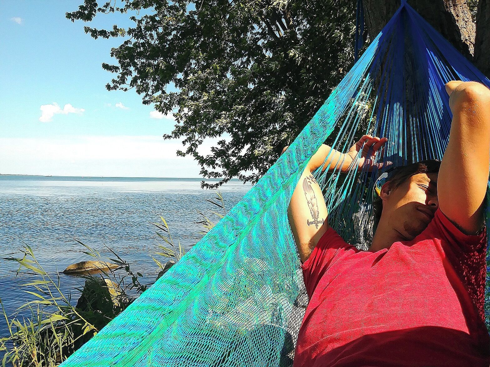 Hammocking next to Lake Erie! 