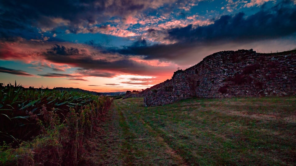 The sun has set over this wall for many centuries. I like to think this one is one of the prettiest