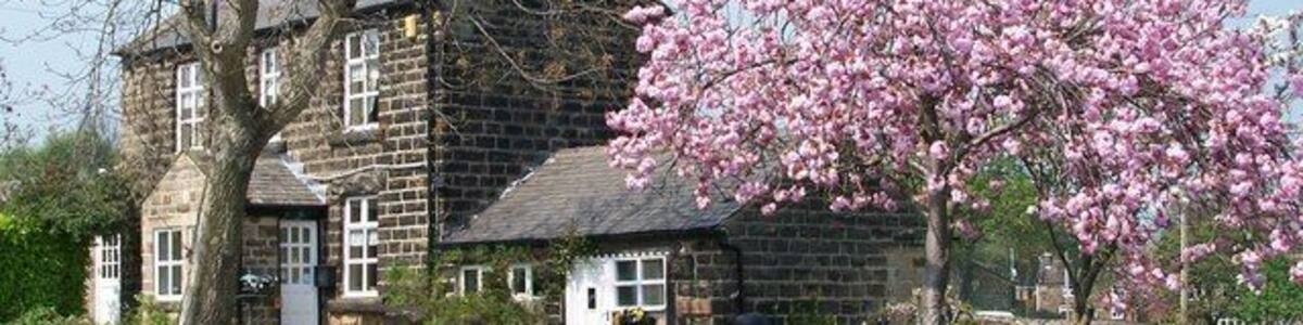 Walshaw House, Worrall, Sheffield Lovely house enhanced by the blossom