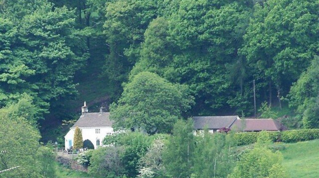 The 'Old School House' at Coldwell, near Oughtibridge. I have a great book called the 'Countryside Treasure Survey' compiled and written by members of Worrall Women's Institute in 1975. They describe the 'Old School' as "this long, low, whitewashed cottage stands on a gentle wooded slope overlooking Coumes Vale. It has a stone slate roof, and long and short quoins where the South and East walls join" ... can't better that! Allegedly a cottage has stood on this site since the 1100's and it is mentioned in the Domesday Book. It was first used as a school in 1797 and was still being used as such in 1867. It is now a private residence. 879216