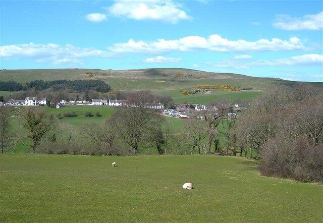 Colmonell Village Viewed on a fine April afternoon.