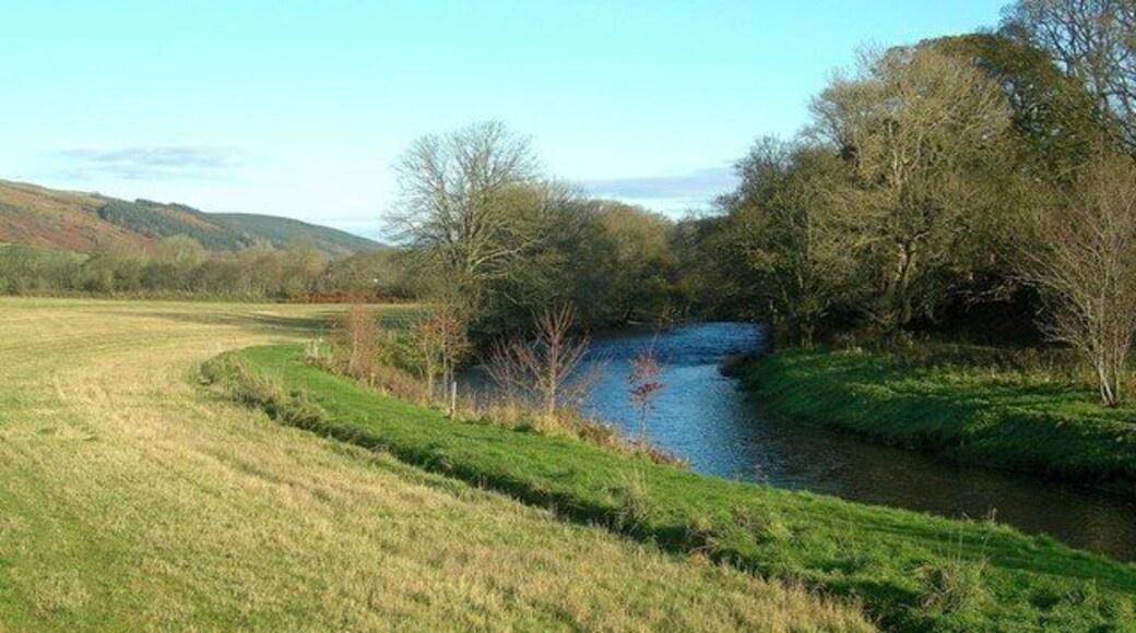 On Clachanton Walk Looking up the River Stinchar from the start of the Clachanton Walk. Viewed on a fine November day.