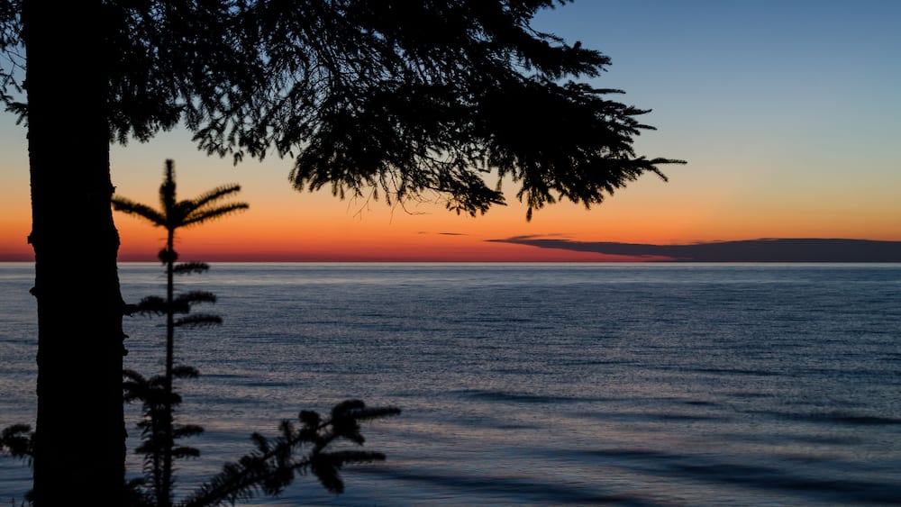 Sunset Over Lake Superior From Misery Bay