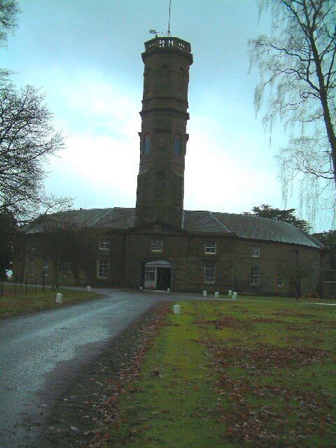 Tower in Errol Park. There must be a magnificent view from the top, as the surrounding country is very flat.