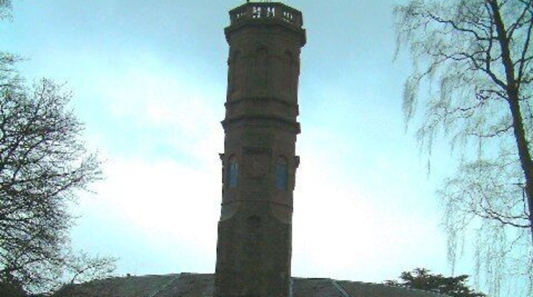 Tower in Errol Park. There must be a magnificent view from the top, as the surrounding country is very flat.