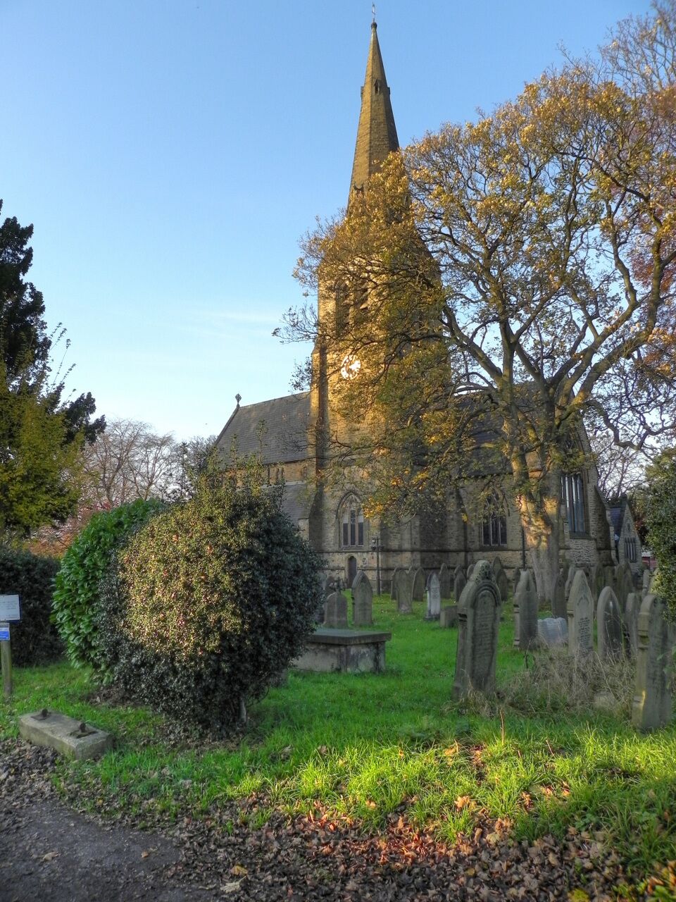 St George's parish church, Poynton, Cheshire, seen from the southeast