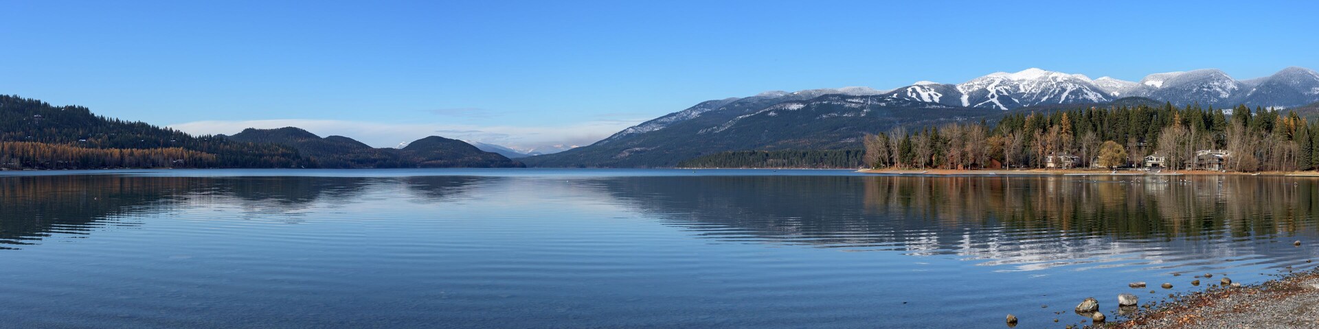 Whitefish Lake, Montana Panorama