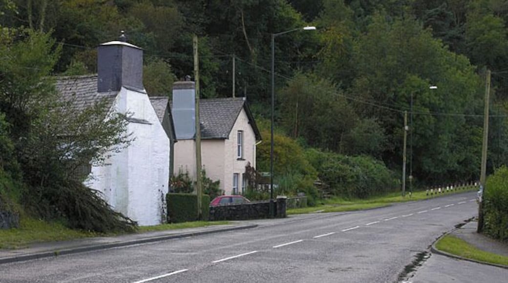 The A487 in Derwenlas