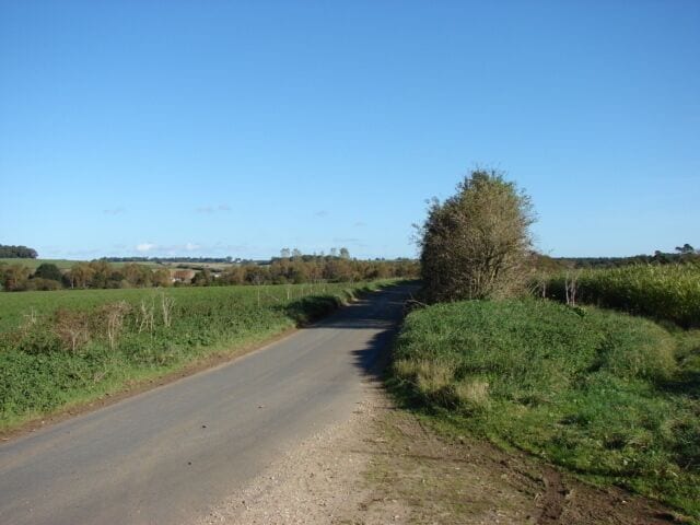 Countryside near West Acre View north-east.