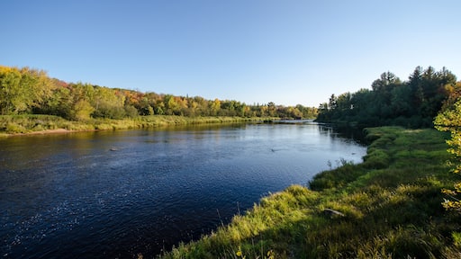 Kettle River in Banning State Park Minnesota during a sunny autumn day