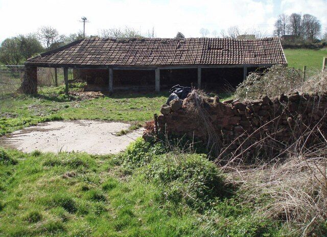 Barn. This old barn looks as though it is no longer in use, it is fenced off securely from the road.